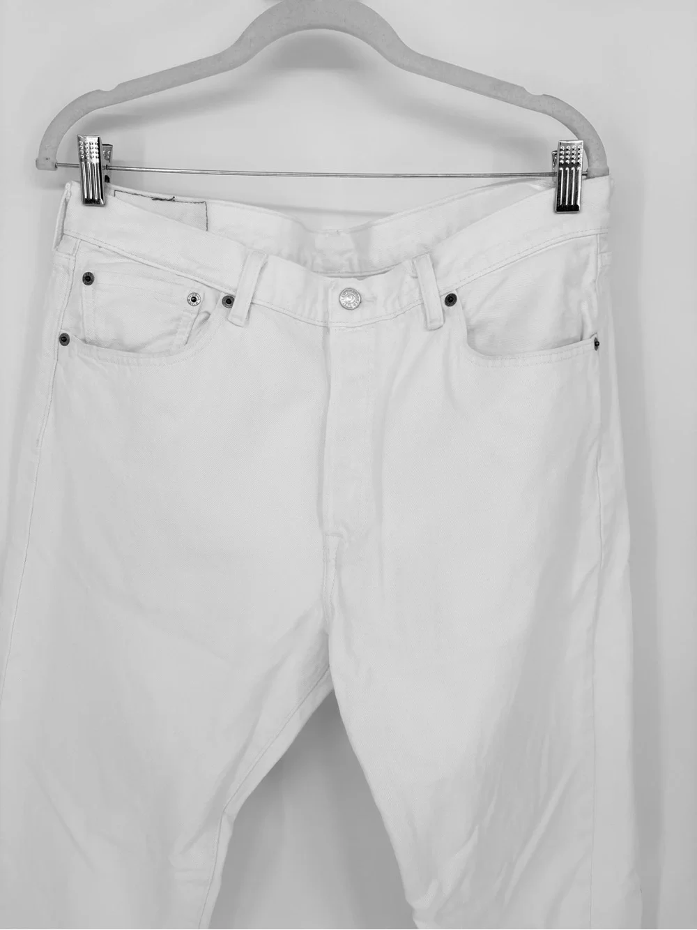 Levi's Men's 501 Original Fit Jeans Optic White